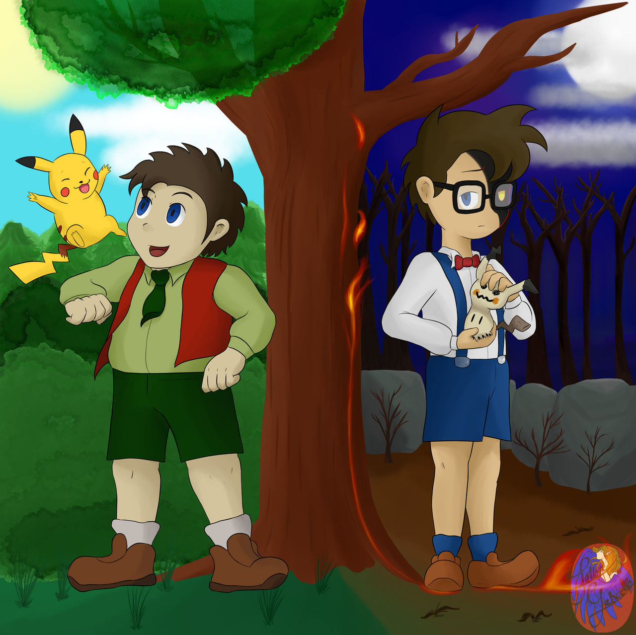 Fallen Uno Pokemon Uno brothers by FallenGabrielle on DeviantArt