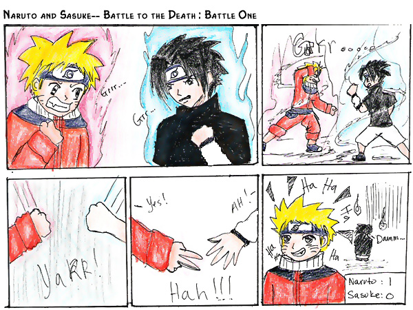 Naruto and Sasuke Battle 1