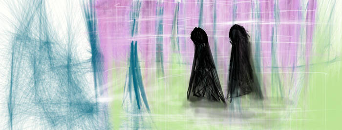 death eaters in magical forest