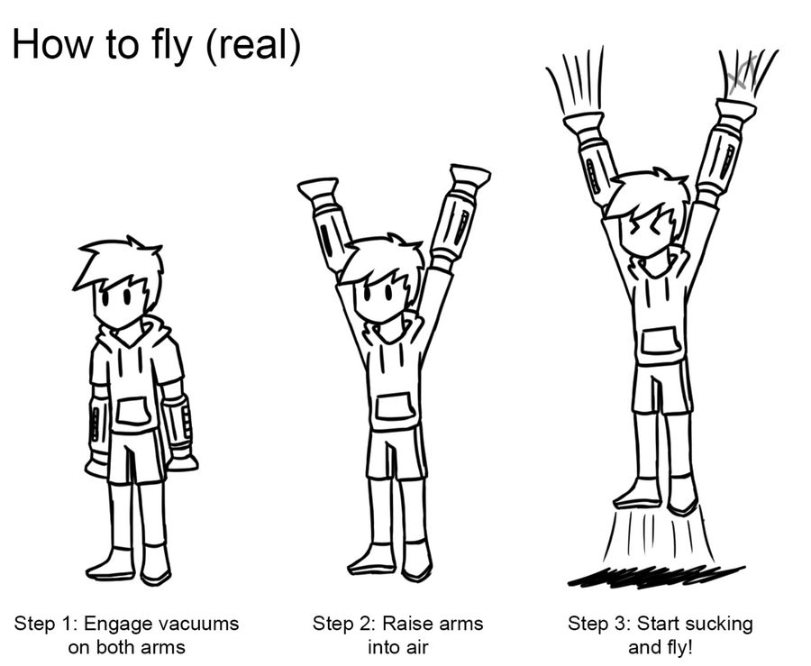 Creative Flying Methods how to fly by XanderTech on DeviantArt