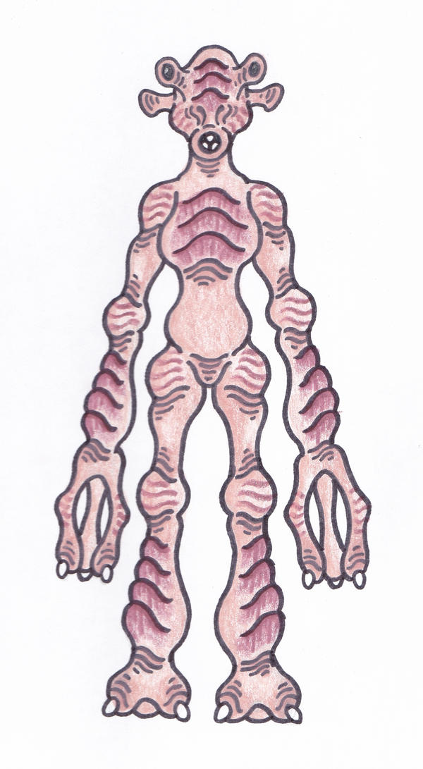 Striped Skinny Alien by Alienietzsche on DeviantArt