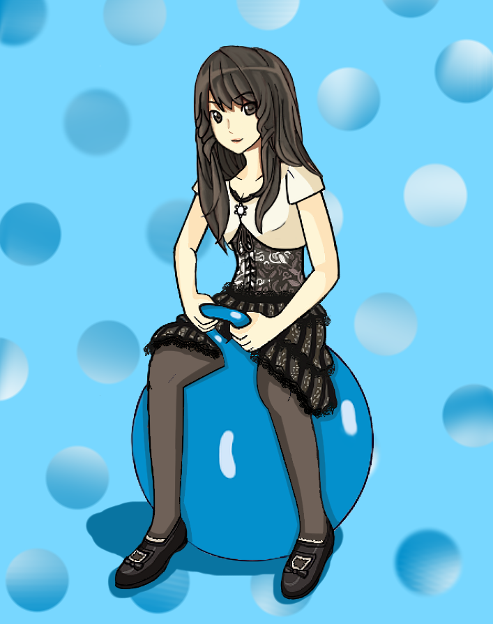 Bounce Ball Deviantart girl on a bouncy ball( edit) by GraceHunterArt on DeviantArt