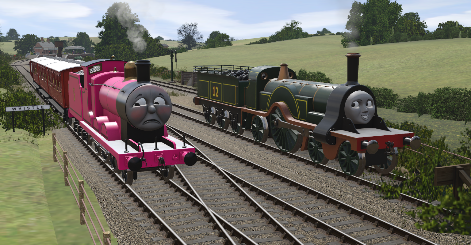 Pink Engine Drawing James the Bright Pink Engine by EngineNumber14 on DeviantArt
