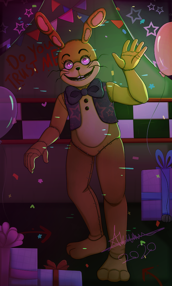 Glitchtrap (FNAF fanart) by EmNightSith on DeviantArt