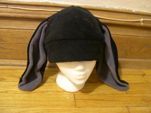 Dark Emo Goth Bunny Hat