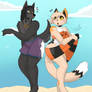 AZ Tales: Wolf meets Calico. A new friend? A Bond?