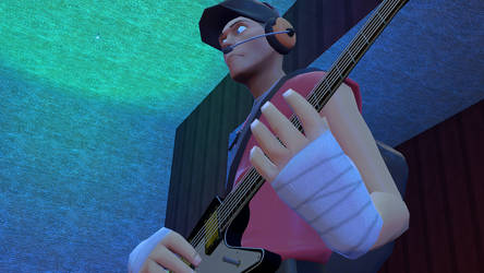 Scout from Team Fortress 2 plays Guitar