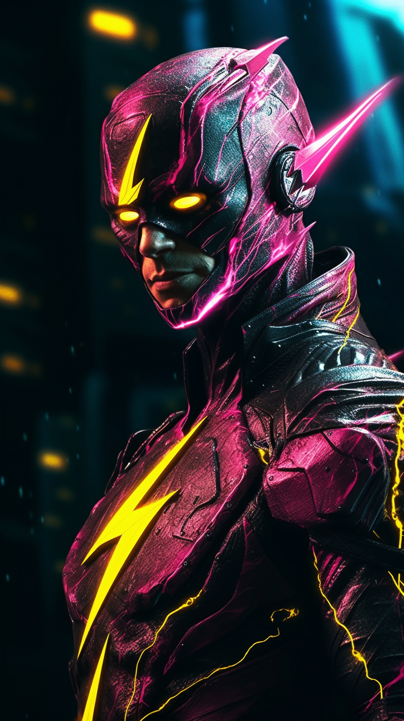 ZF Puhi Thor in the style of Cyberpunk 2077 magent by ZFPuhi on