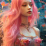 ZF Puhi A mesmerizing girl with long pink hair sta