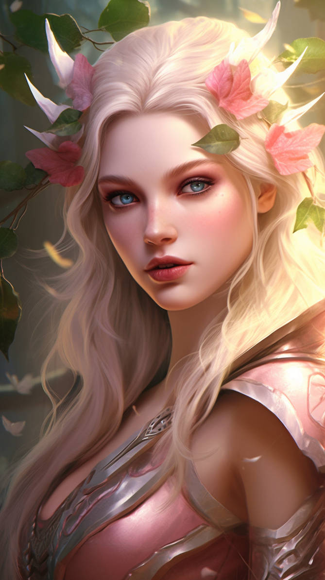 ZF Puhi queen of the elfes with blond hair and lig by ZFPuhi on