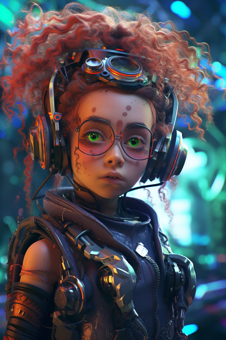 ZF Puhi Thor in the style of Cyberpunk 2077 magent by ZFPuhi on