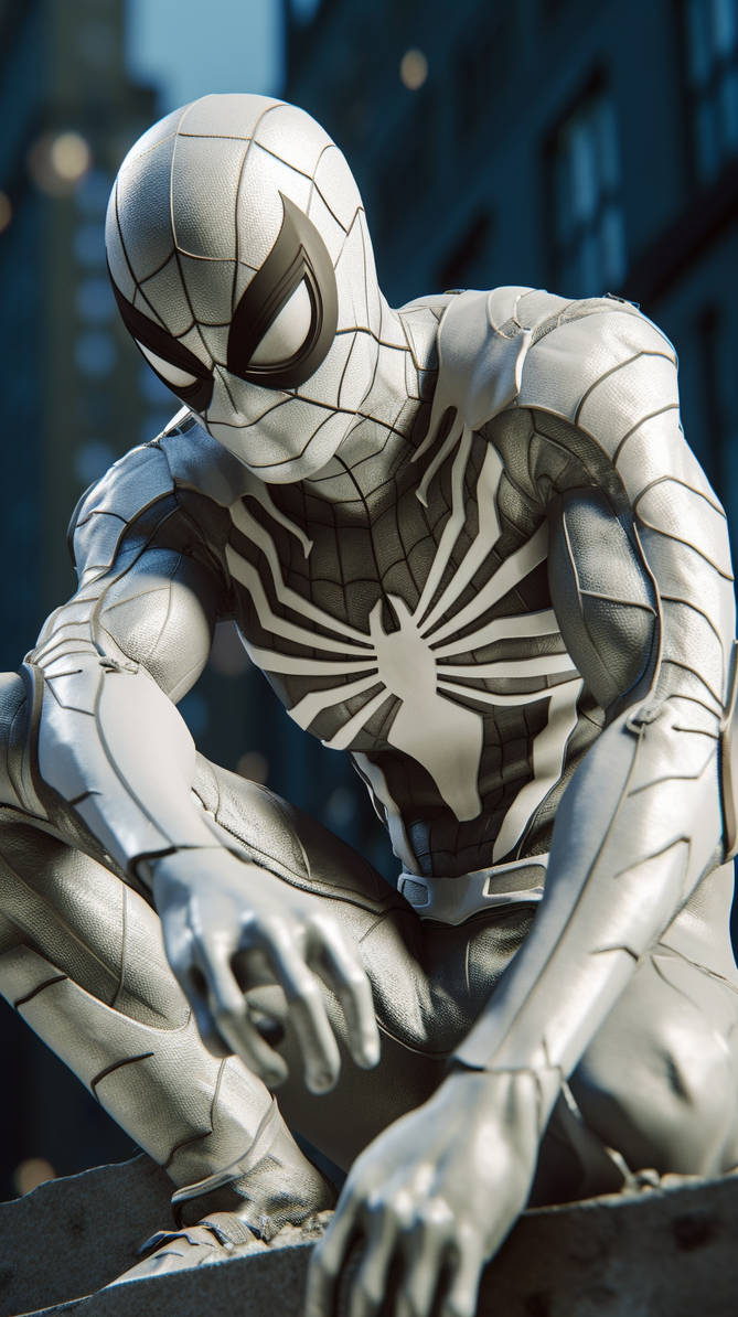 ZF Puhi spiderman in white costume wallpaper faac8 by ZFPuhi on DeviantArt
