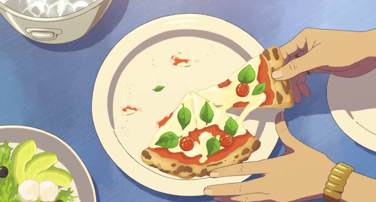 Pizza animation. Аниме пицца. Аниме пиццерия. Пицца из аниме. Аниме пицца гиф.