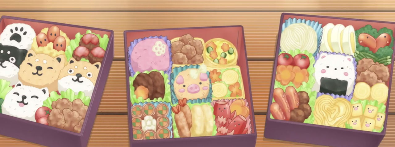 Itadakimasu Anime!  Anime bento, Bento, Cute bento