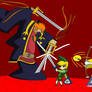 Gannon. vs. link and zelda