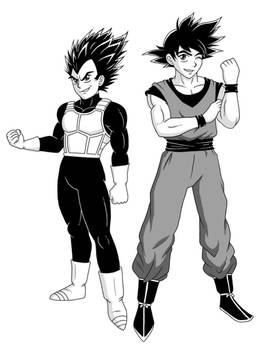 Saiyan Bois (Manga Style)