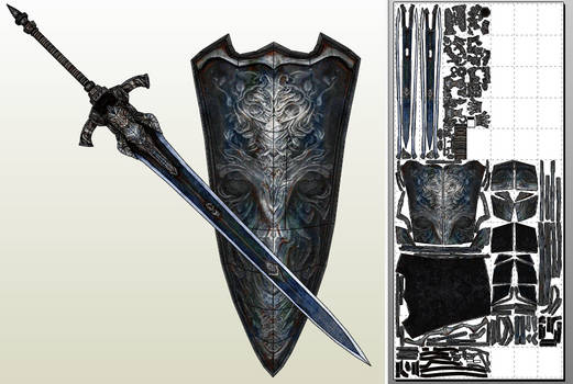 Greatsword+shield of Artorias (untainted) PDO/PDF