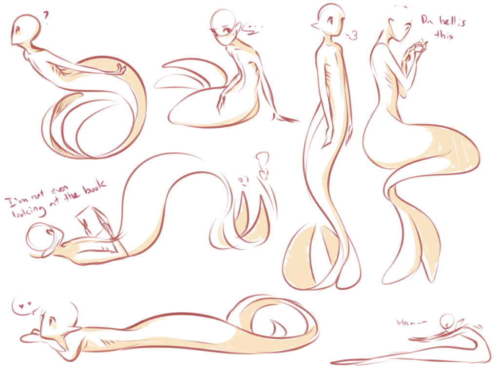 Mermen Poses