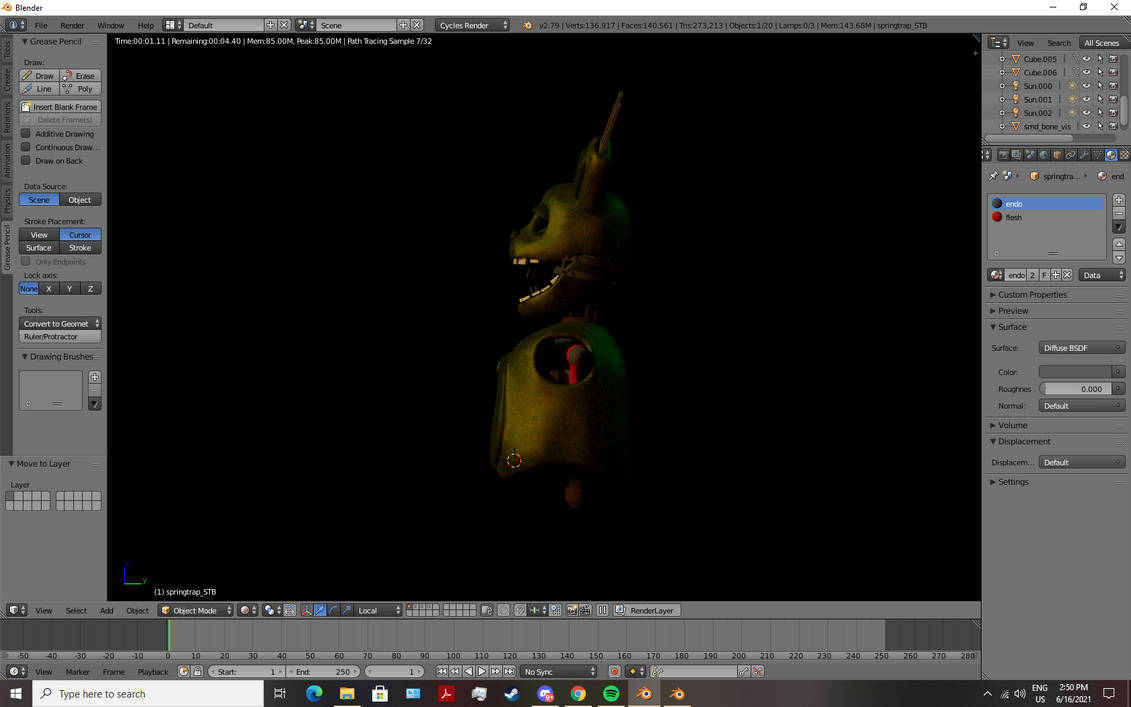 Hw Spring Trap Springtrap HW-AR remodel ortho 2 by wolfiesfm2412 on DeviantArt