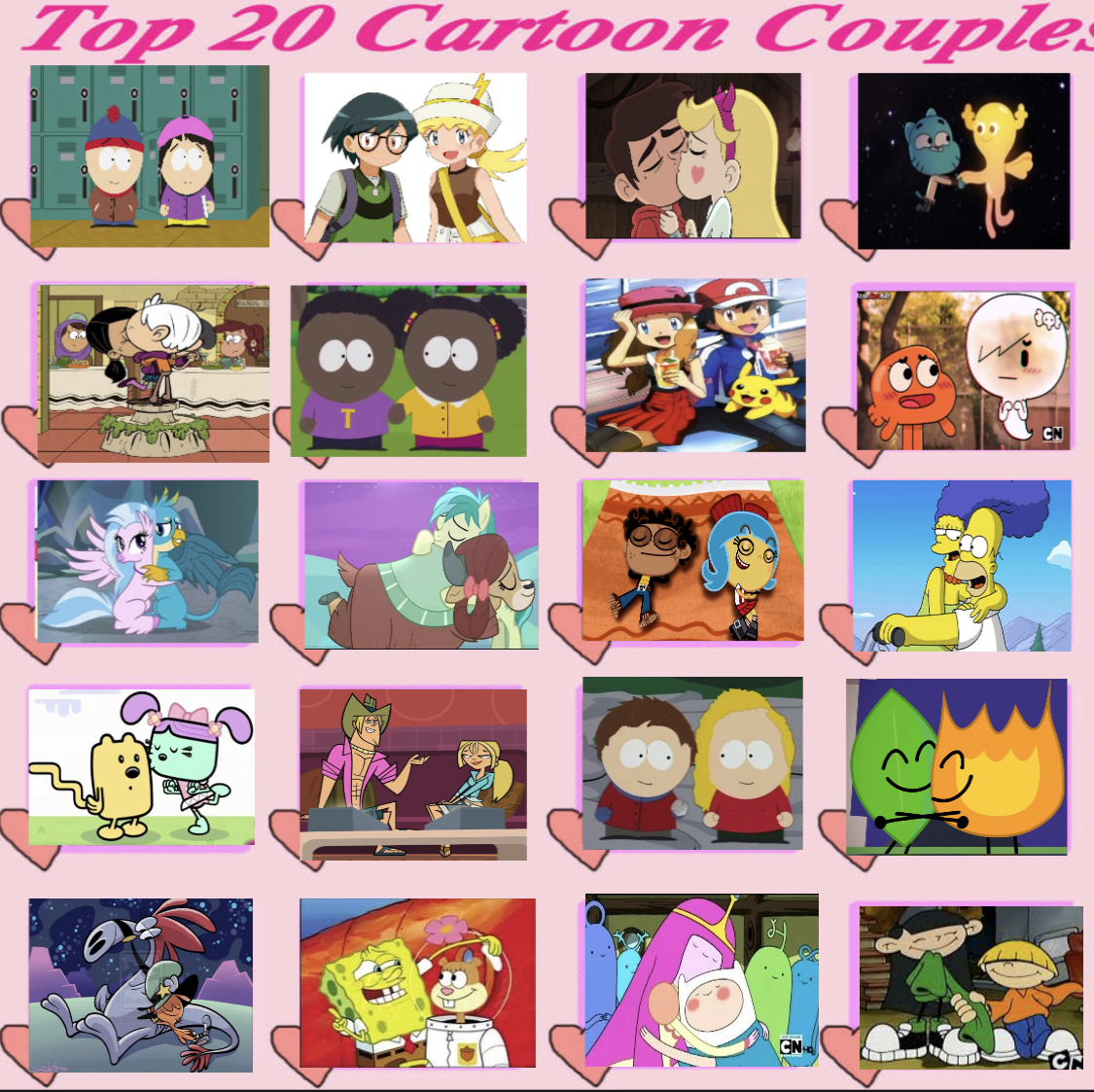 My Top 20 Favorite Cartoon Ships/Couples by juniortheiv on DeviantArt