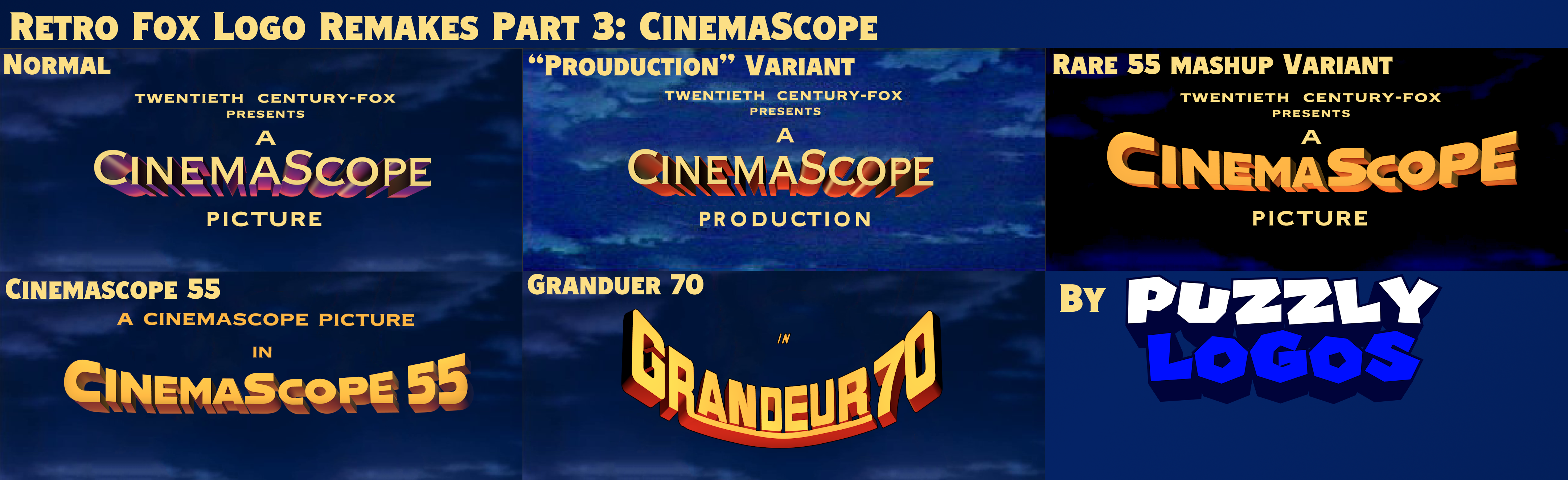 Retro Fox Logo Remakes Part 3: CinemaScope by PuzzylPiece on DeviantArt