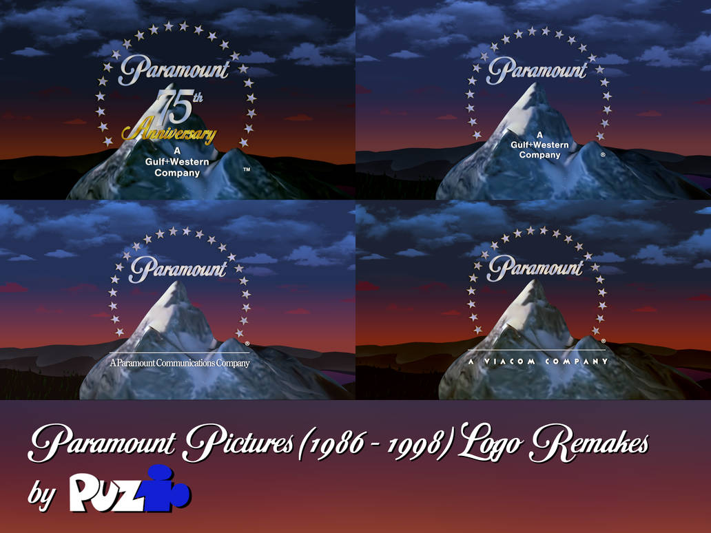 Paramount 1998 Paramount Pictures (1986 - 1998) Logo Remakes by PuzzylPiece on DeviantArt