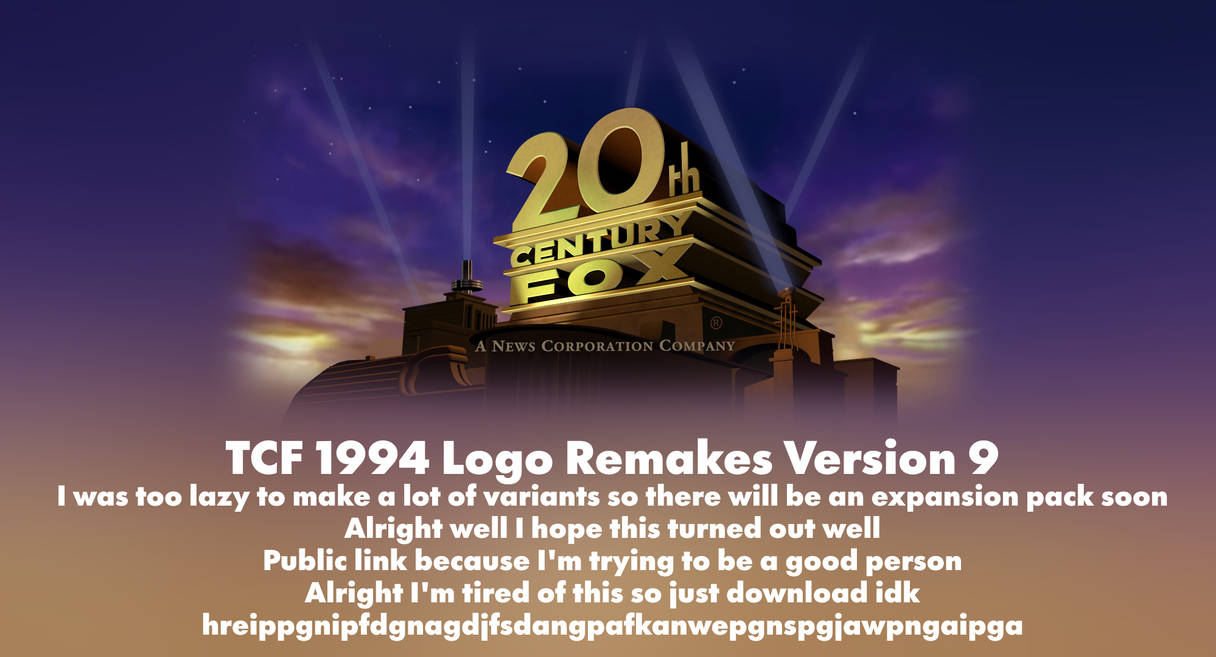 TCF 1994 Logo Remakes V9 by PuzzlyLogos on DeviantArt
