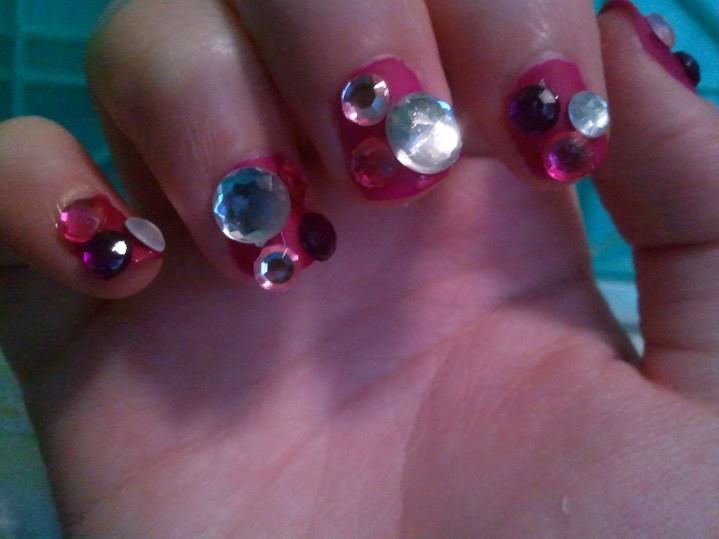 3D Sparkle Nails!