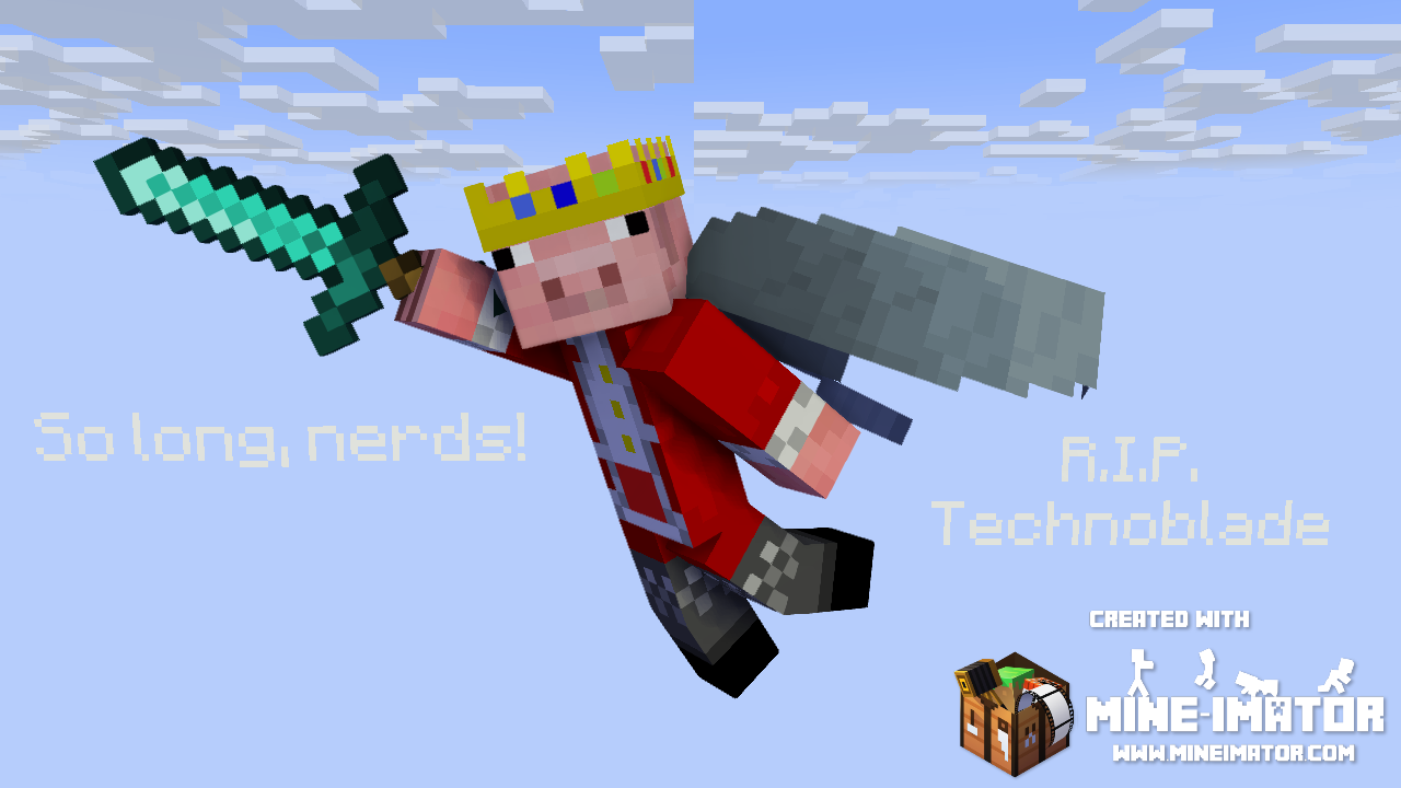 In honor of technoblade, I made this #technoblade #mincraft #edit #RIP, technobladde