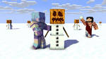 Building the snow golems by ItaliaNinjArtist92