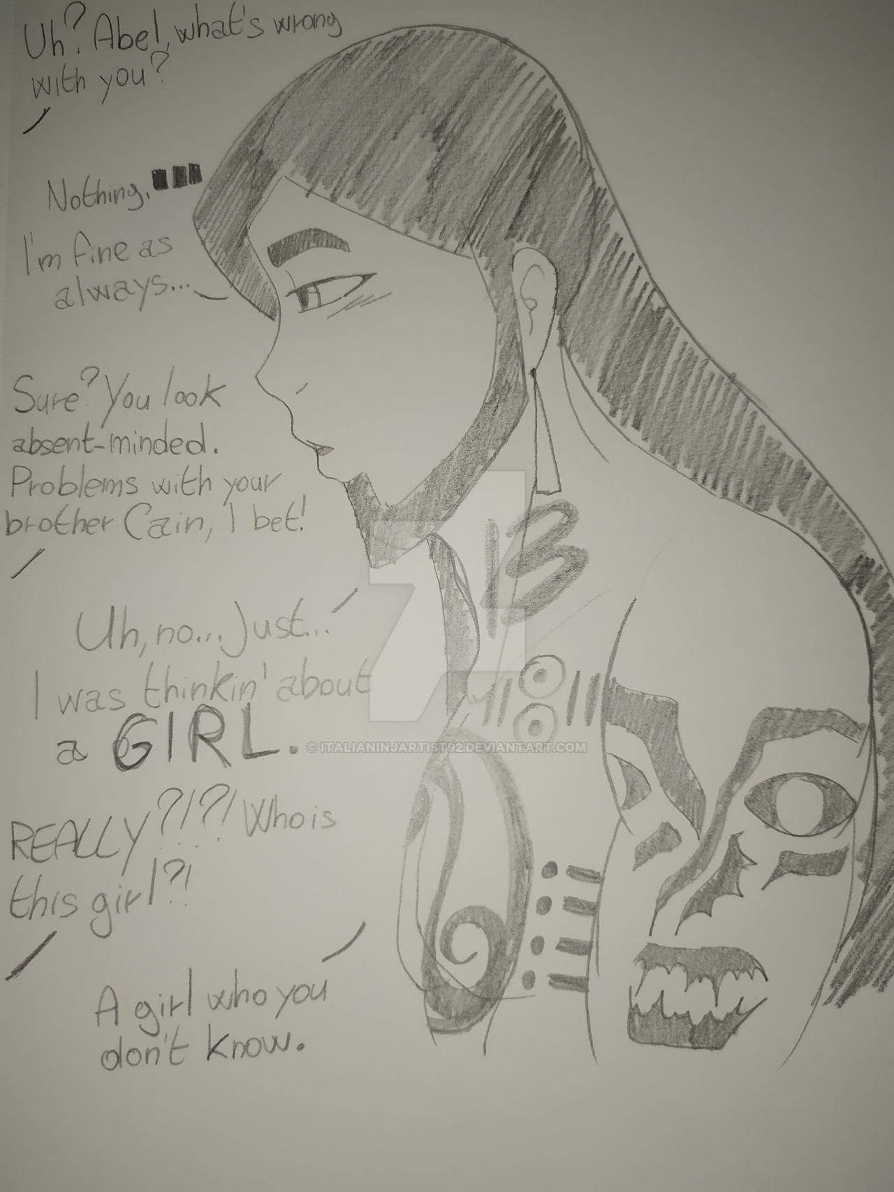 Abel SCP 076 and Miss Sweetie SCP 2396 by ItaliaNinjArtist on