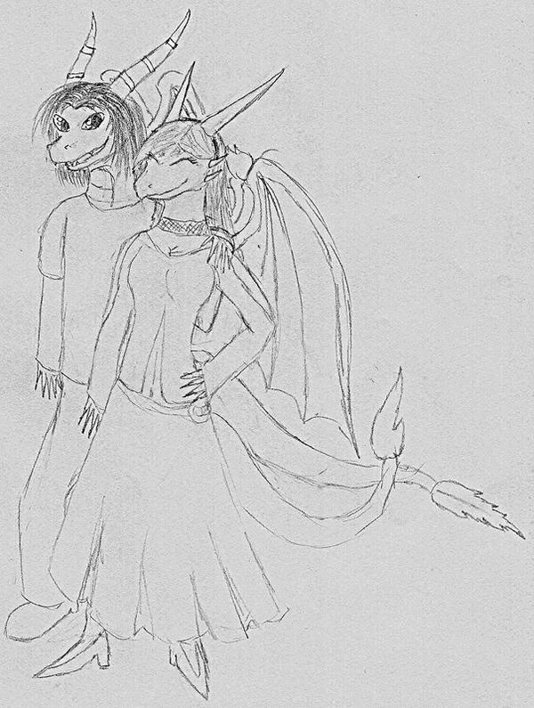 Cyndro anthro Spyro and Cynder by braelia on DeviantArt