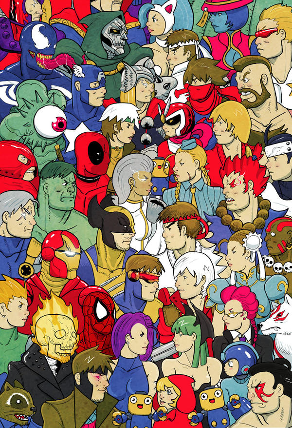 Marvel vs. Capcom by cheshirecatart on DeviantArt