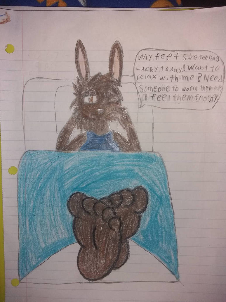 Lucky Rabbit's Frosty Feet by HellShark1999 on DeviantArt