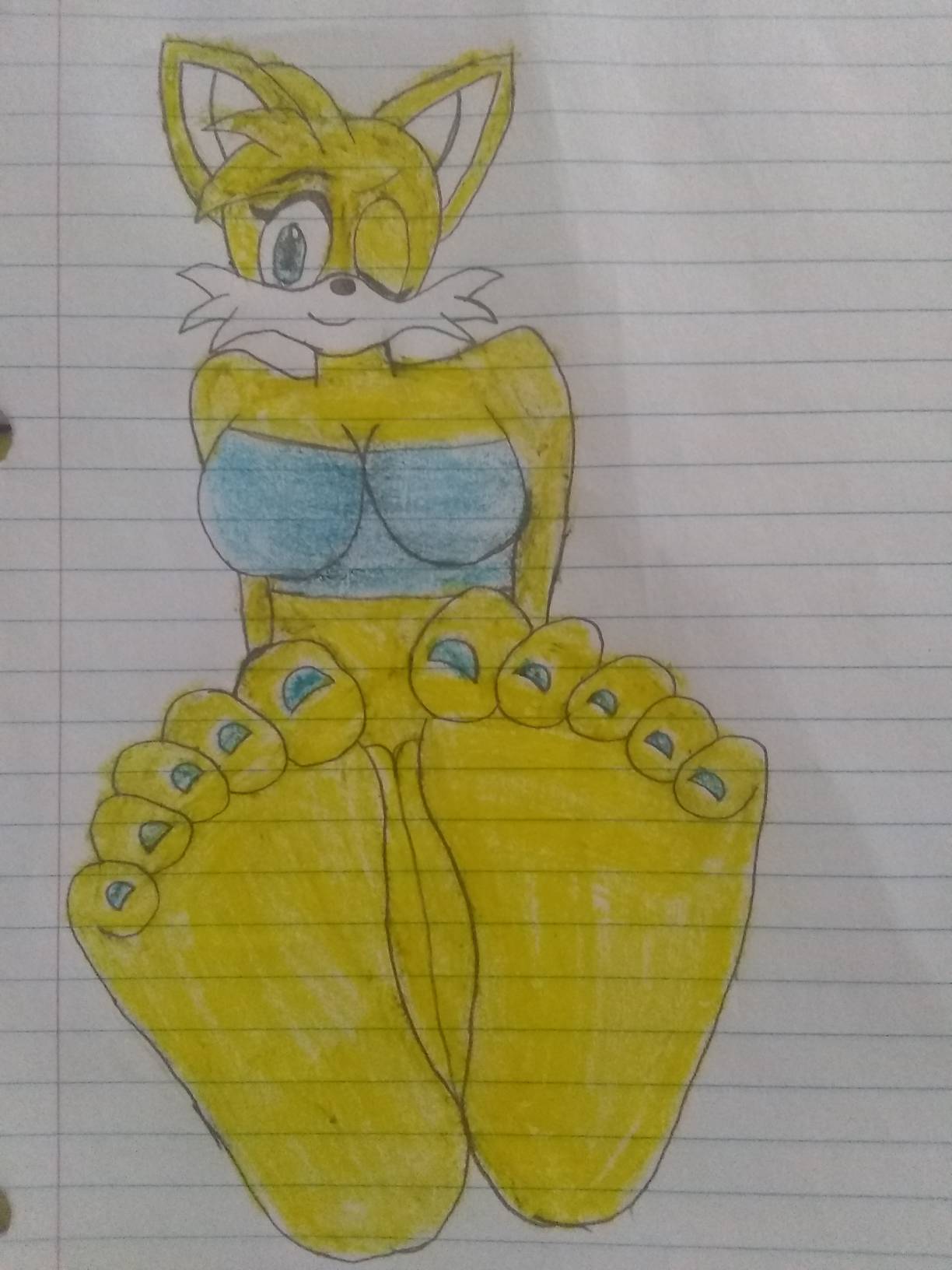 Foot Tease (Color) by Kangablue1999 on DeviantArt