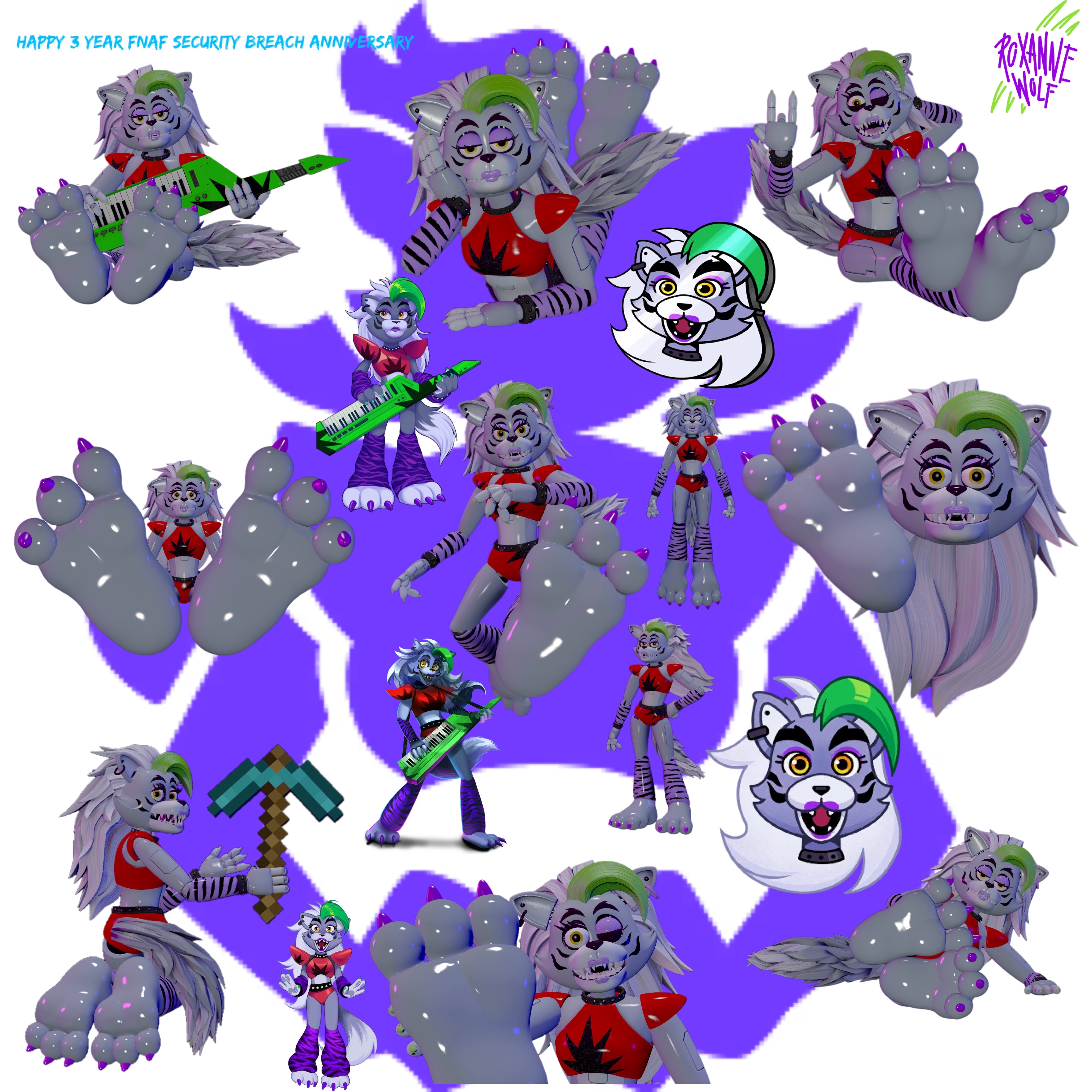 Secuity Breach Roxy FNAF Security Breach 3 year anniversary Roxy by Hellhound8161999 on ...