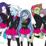 Monster High School girls! - Wallpaper version