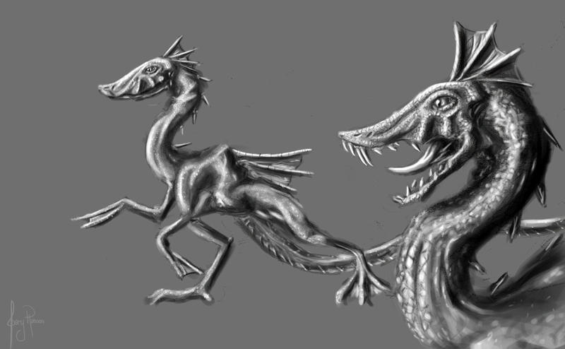 Amphibious Dinosaurs by 0487 on DeviantArt
