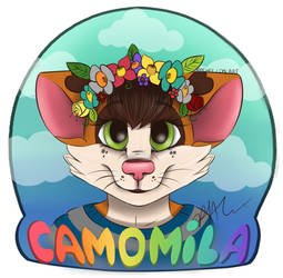 Furry Badge - Camomila