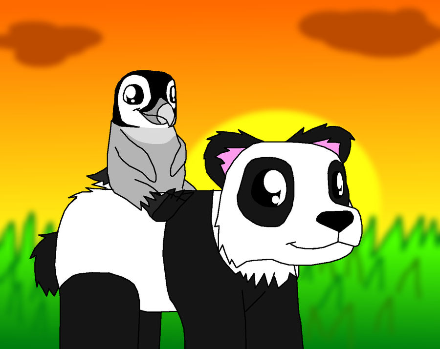 Panda ride by Enricthepenguin92 on DeviantArt