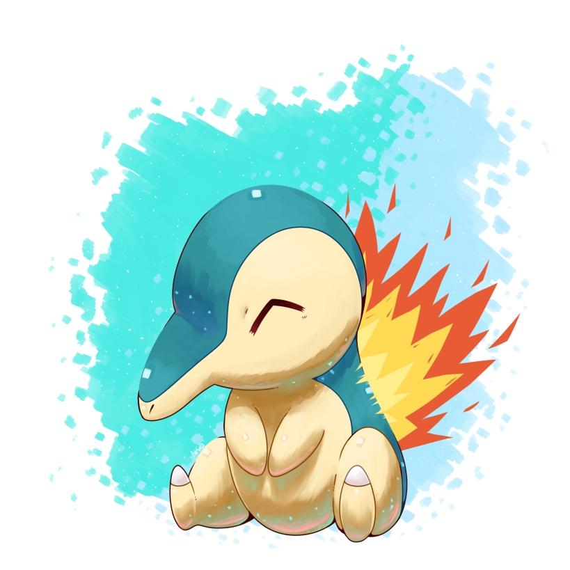 Pokemon Cyndaquil Kawaii by sailizv.v by sailizv on DeviantArt