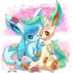 Glaceon and Leafeon