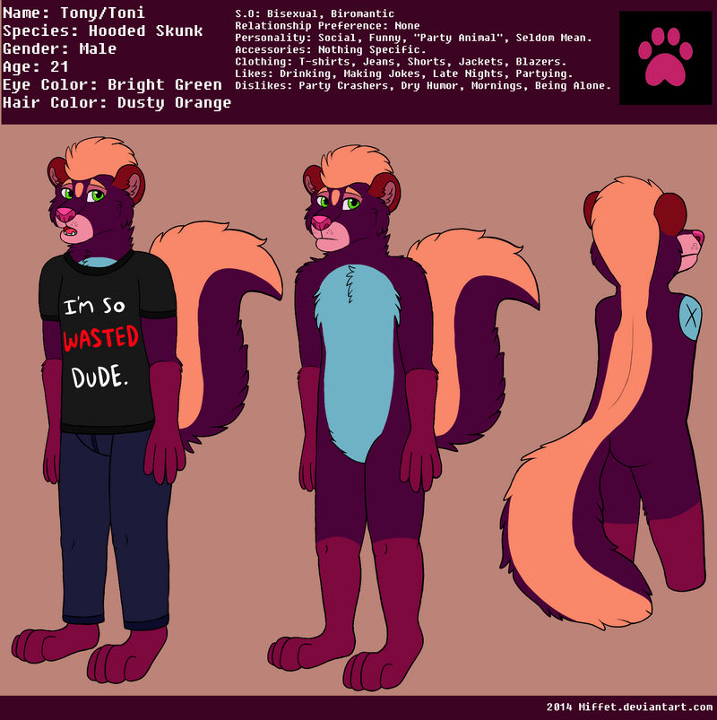 Toni 2014 Reference Sheet by Moufy on DeviantArt