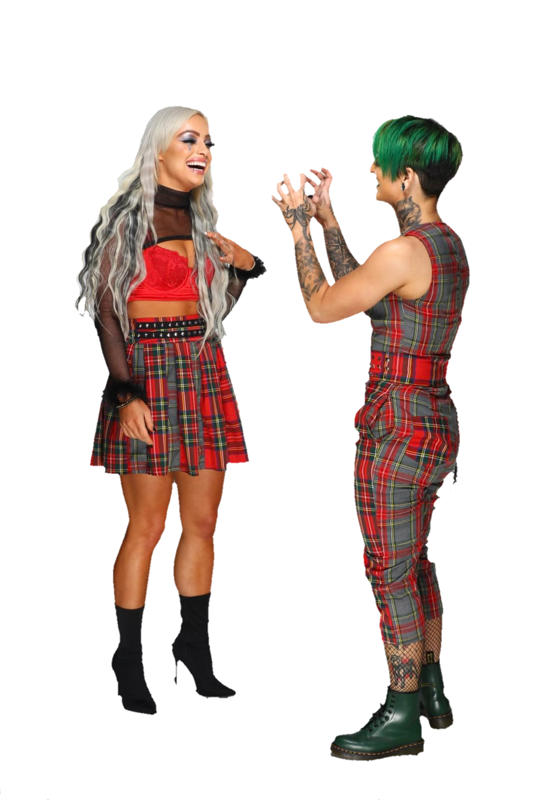 Liv Morgan And Ruby Riott Png Render 2020 by LunaticWolfDA on DeviantArt