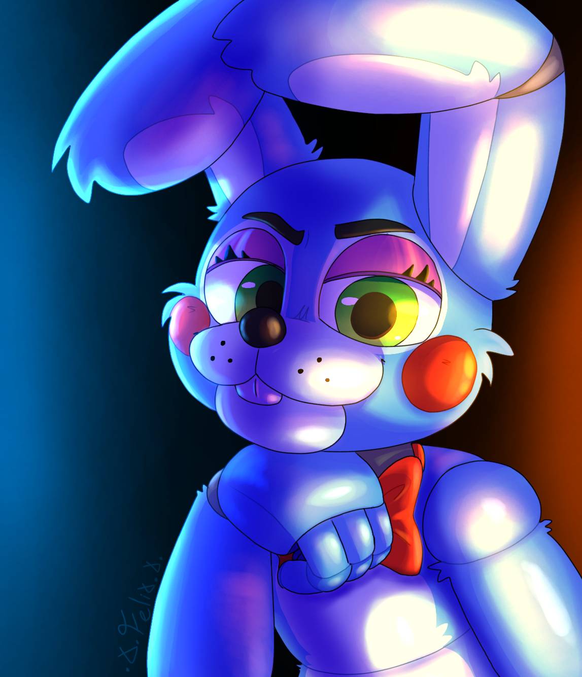 Toy Bonnie FNAF 2 By FelixTheRainboe On DeviantArt toy-bonnie-fnaf-2-by-felixtherainboe-on-deviantart