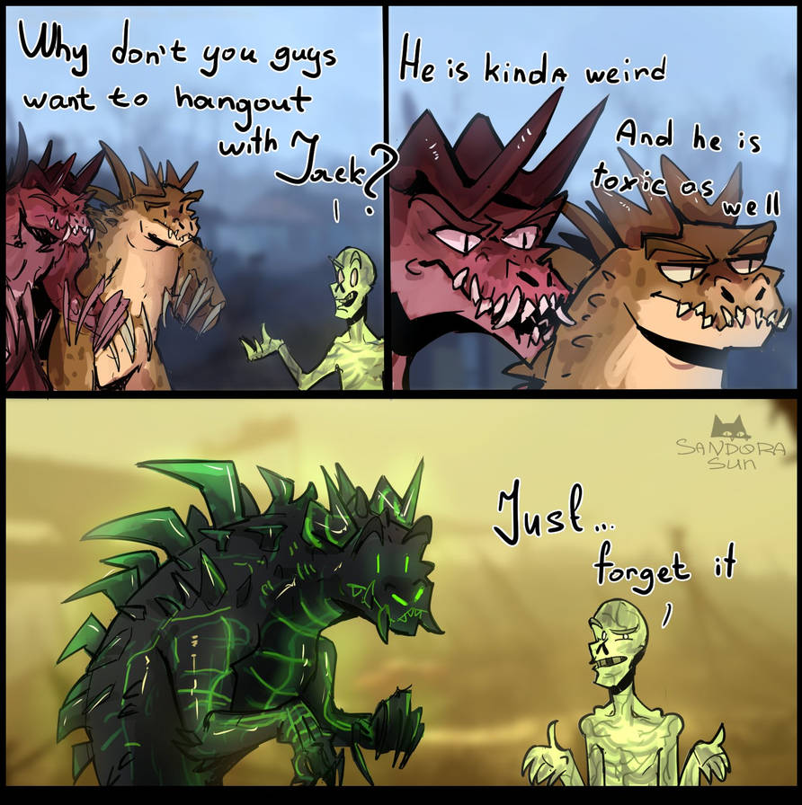Deathclaw Inflation Deviantart Glowing Deathclaws And Their Problems by Sandora-Sun on DeviantArt
