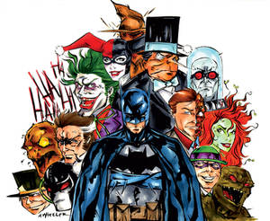 The Bat and his Villains Color