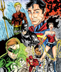 The DCnU Justice League in Color