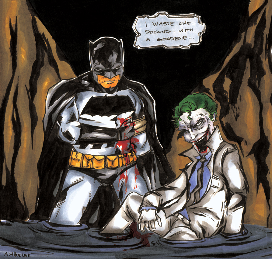 The Dark Knight and Joker Color