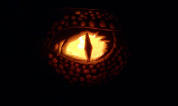 Dragon eye pumpkin